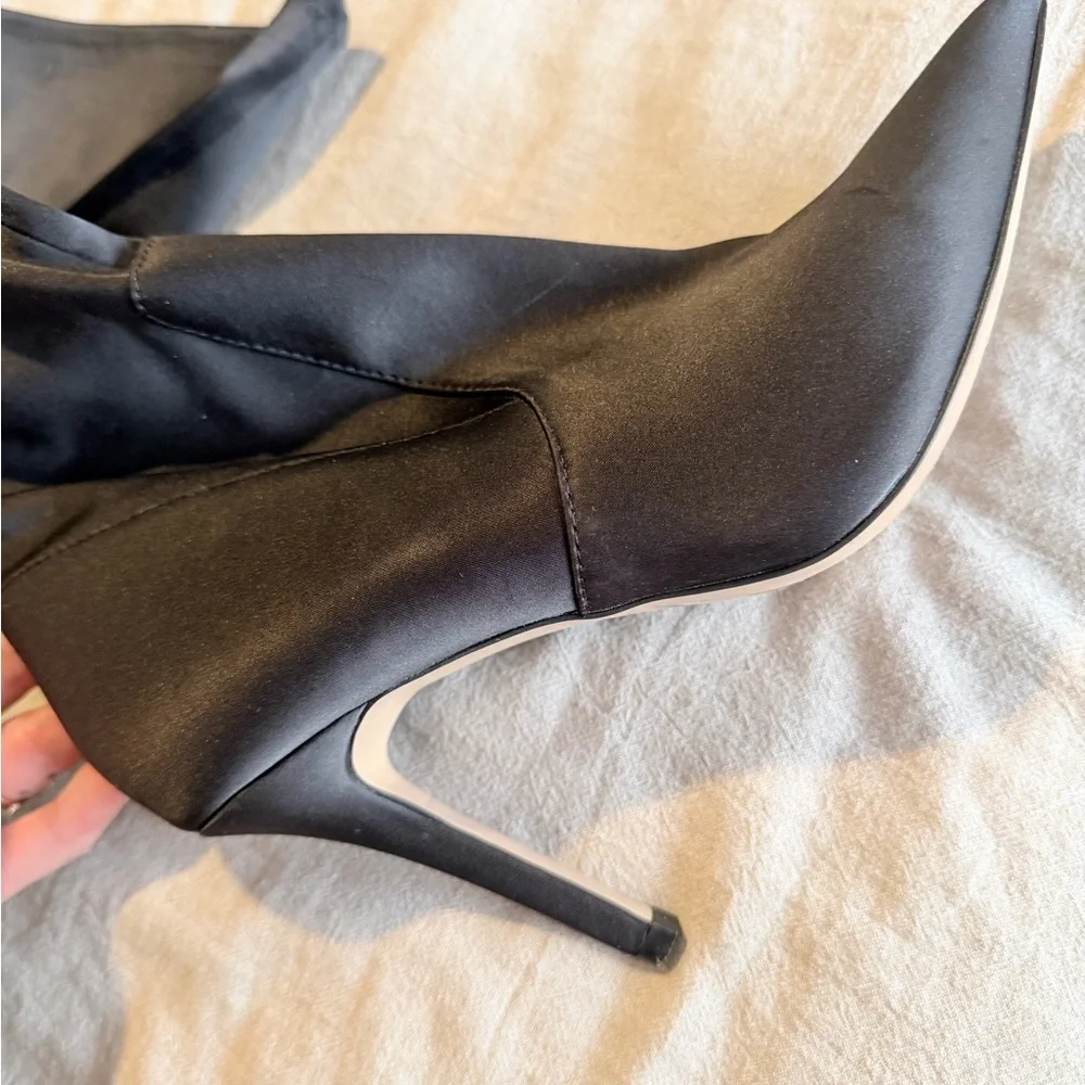 Aldo Satin Over-the-Knee Boots - Picture 3 of 7